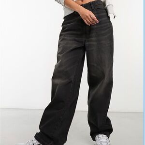 COLLUSION baggy black jeans